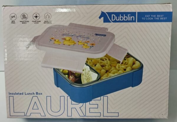 UBBLIN Laurel Stainless Steel Lunch Box Mini sabzi Container Inside, 700ML