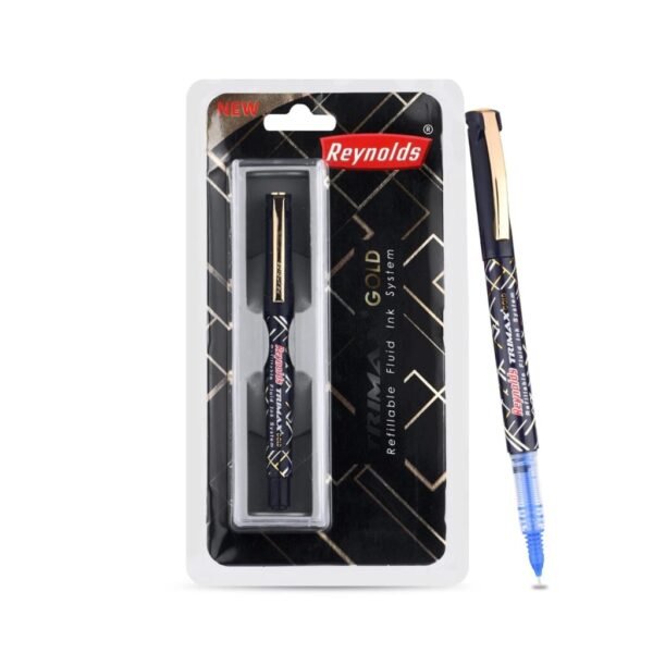 Reynolds TRIMAX GOLD RollerBall Pen SET (Pack of 3)