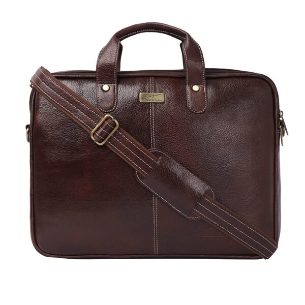 Original Bombay Brown Leather Laptop Messenger Bag for Laptop/MacBook up to 15.6 inch for Office/Business