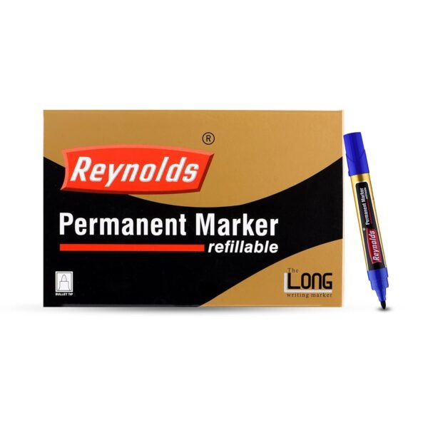 Reynolds Bold Point Tip Permanent Marker|Black (Pack of 10)