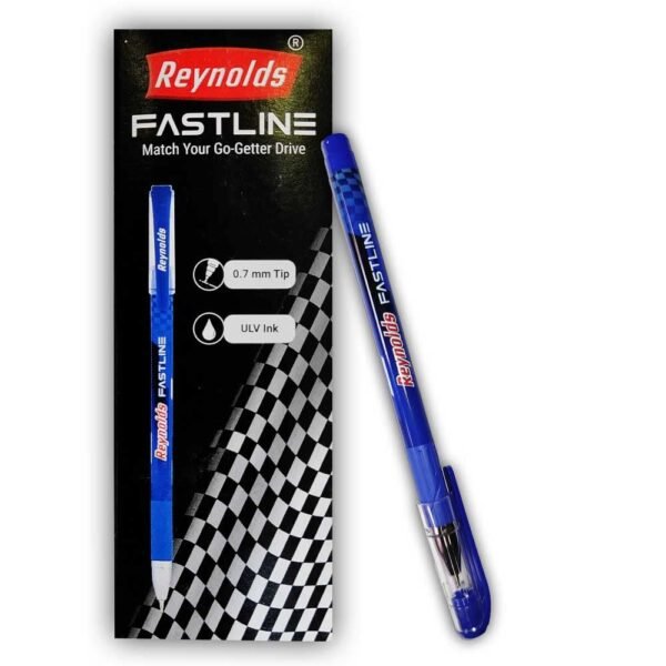 Reynolds Fastline Ball Pen 0.7mm Blue | 10 Pcs Pack