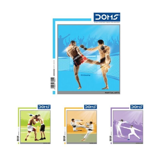 DOMS Medium Square 12 MM Notebook (Martial Arts Series)