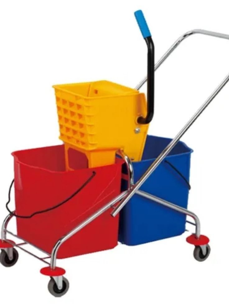 double-bucket-mop-wringer-trolley